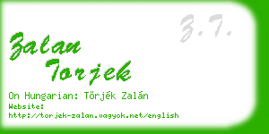 zalan torjek business card
