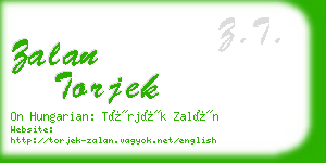 zalan torjek business card